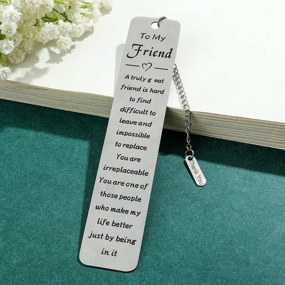 Jesus stainless steel letter slogan bookmark suitable for Page Books reader children's collection Leaf Pendant silver decorative