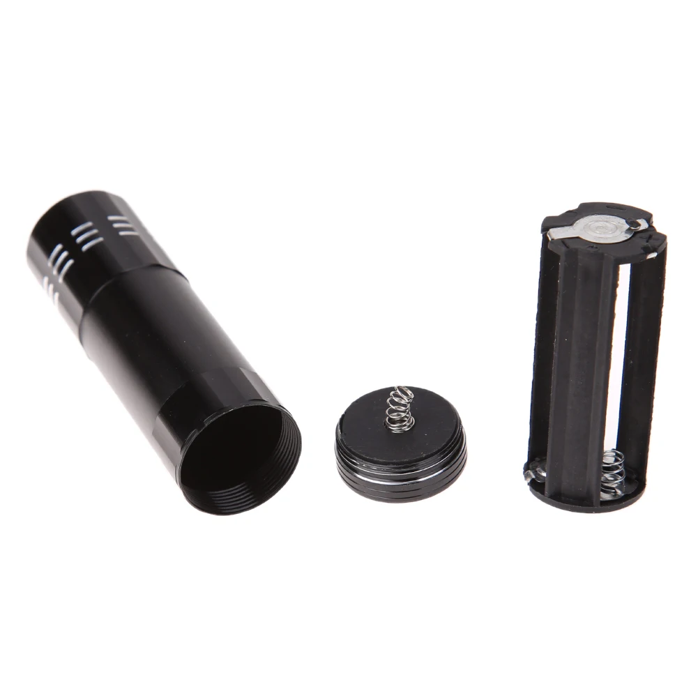 Portable Ultra Violet LED Flashlight 9LED UV Light Backlight 395nm Inspection Lamp Mini UV Flashlight Ultraviolet Torch Detector