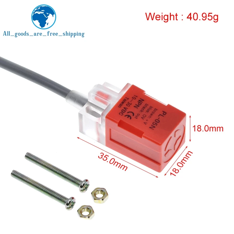 1/3 pièces PL-05N capteur de proximité inductif commutateur 5mm détection NPN sortie DC10-30V ouverture normale NON pour Arduino