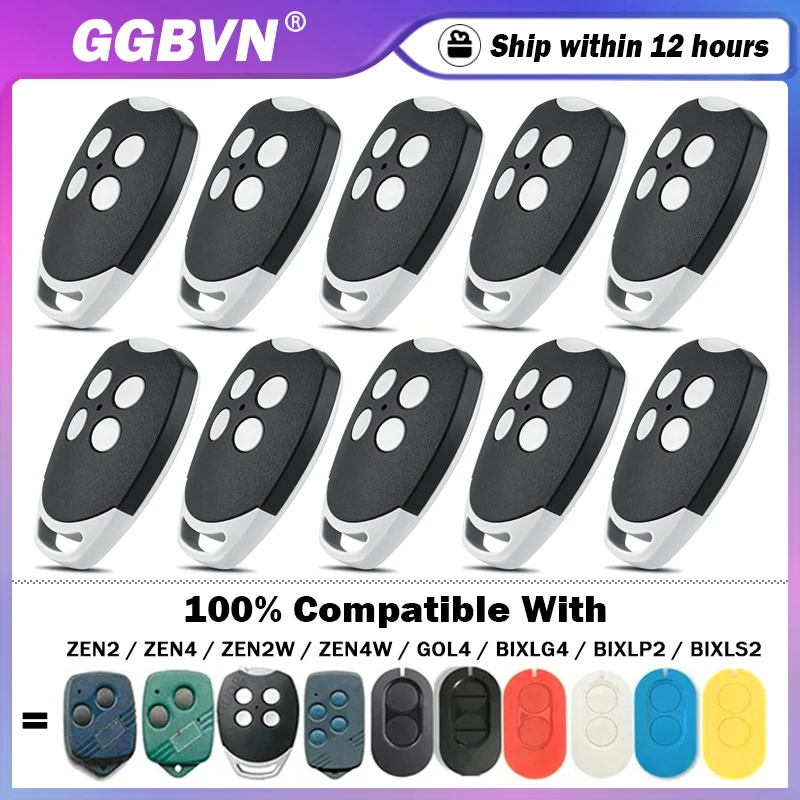 DITEC Entrematic ZEN ZEN2 ZEN4 ZEN2W ZEN4W GOL4 BIXLG4 BIXLP2 BIXLS2 433.92MHz Garage / Electric Gate Remote Control Transmitter
