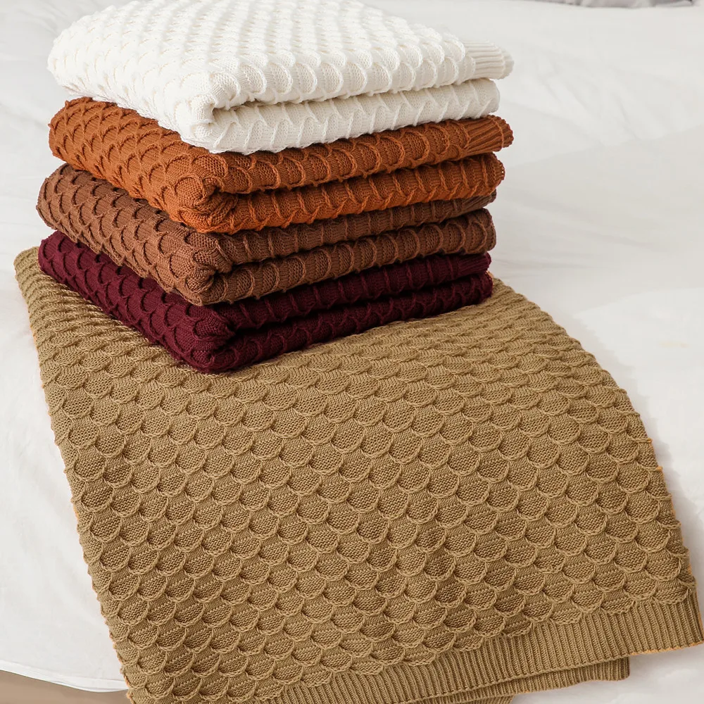 

Sofa Cover Blanket Knitted Blankets Office Air Conditioning Blanket Lunch Blankets Shawl Blanket Casual Bed Cover Blankets