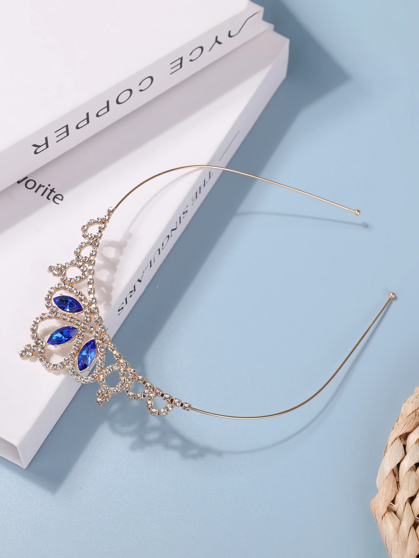 Frozen Princess Strass Krone Kopfschmuck Kinder Haarband Mädchen Aisha Stirnband Haarschmuck – Detail 2