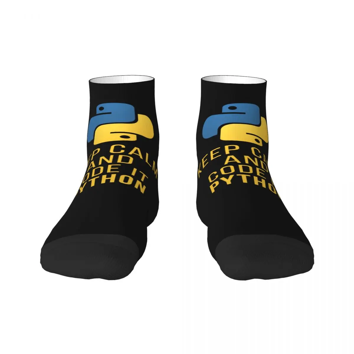 Harajuku Funny Python Developer Socks Men Women Warm 3D Print Coder Programmer Sports Football Socks