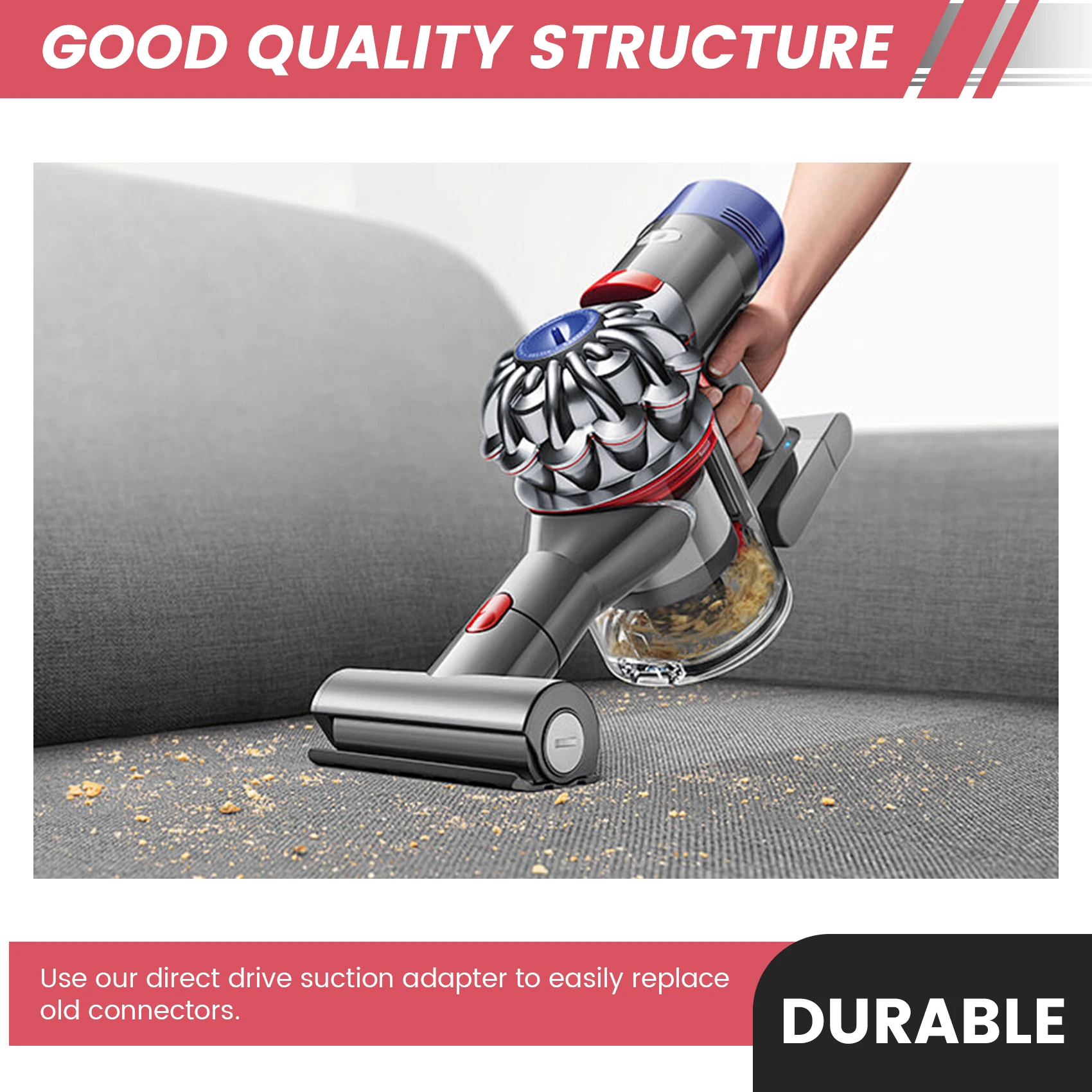 Dyson-サイドカバー付き真空部品,直接駆動,ヘッドジョイント,アダプターセット,サイドカバー付き,v7,v8,v10,v11