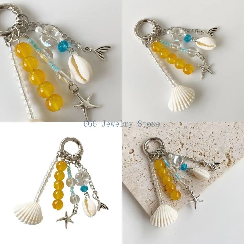 F2TD Marine Themed Star With Natural Stone And Shell Beach Decoration