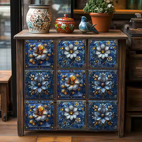 Self-Adhesive Wall Stickers 24Pcs Set, Waterproof PVC Tile Decals for Kitchen Bathroom, Easy Peel &amp; Stick Home Decor