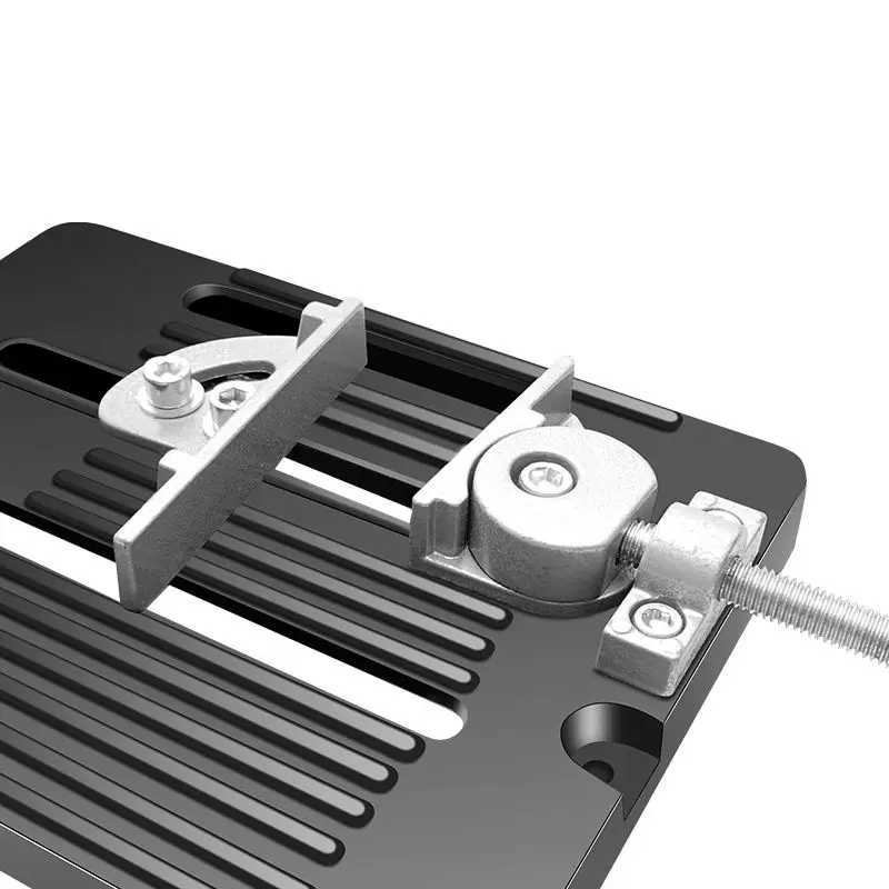 حامل طاحونة زاوية احترافي عالي التحمل، مشبك قابل للتعديل، قطع ثابت وآمن للاستخدام الصناعي في ورشة عمل الخشب المعدني