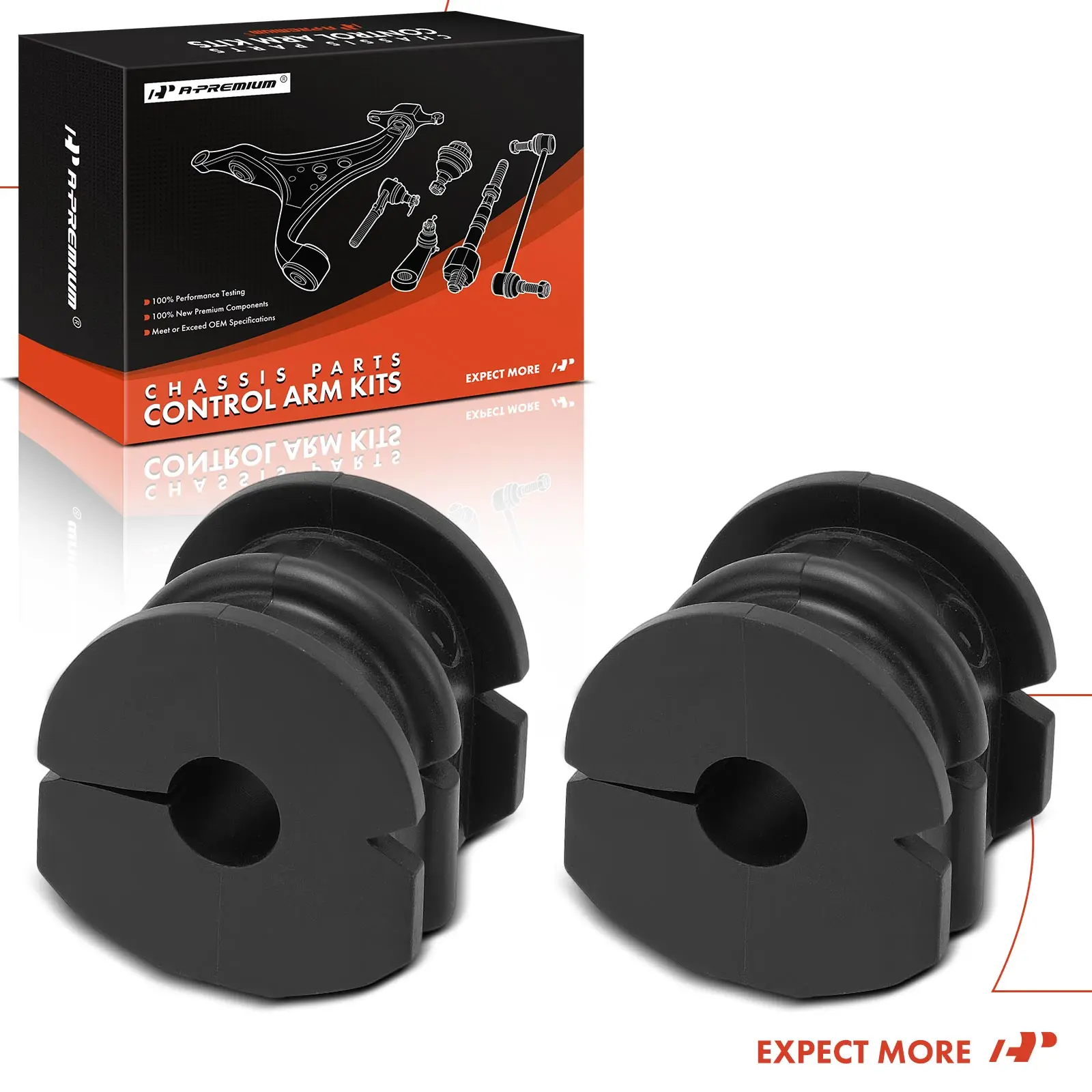 A-Premium 2x Rear To Frame Sway Bar Bushing Kit for Nissan Altima 2008-2013