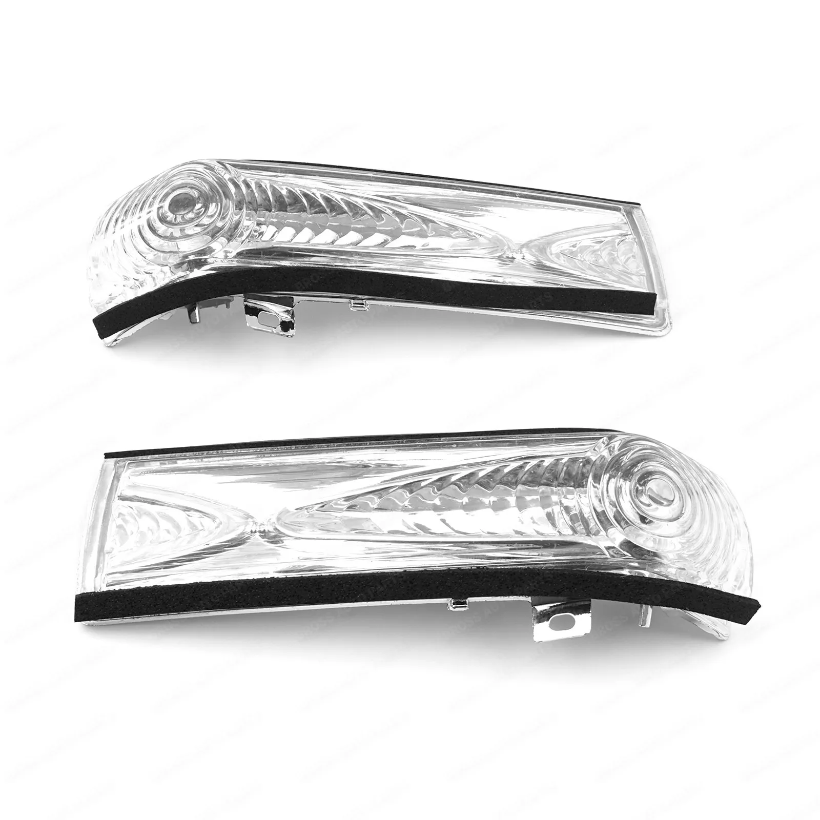 2 Pcs Side Wing Mirror Lamp White Lens R+L Rear View Mirror Light 71765449,71765377 for Doblo 2,Combo D