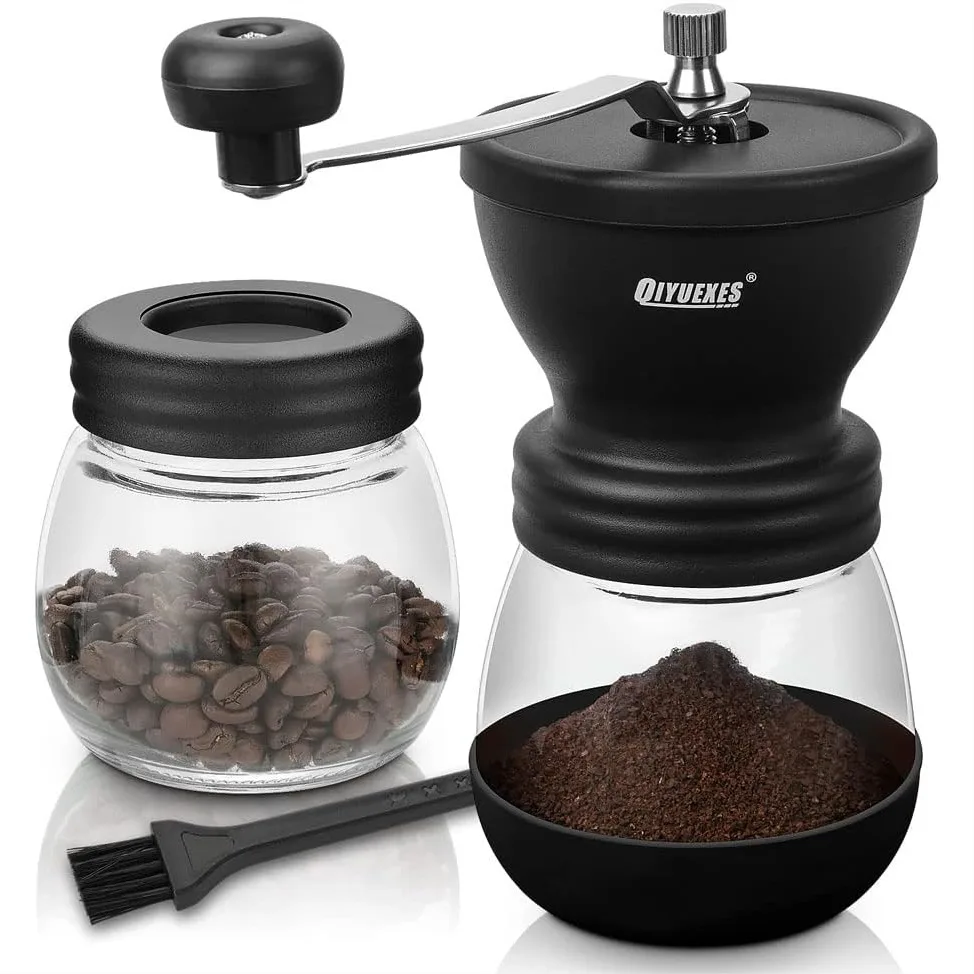 

Manual Coffee Grinder 48 Adjustable Settings, 80g Large Capacity, Conical Burr Hand Mill for Home, Travel, Camping, Office