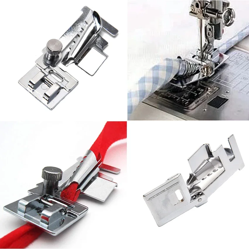 HM-9907 Domestic Multi-Function Machine ,Compatible With Brother,Janome,Singer,Feiyue Shell Hemmer Presser Foot,Metal Material