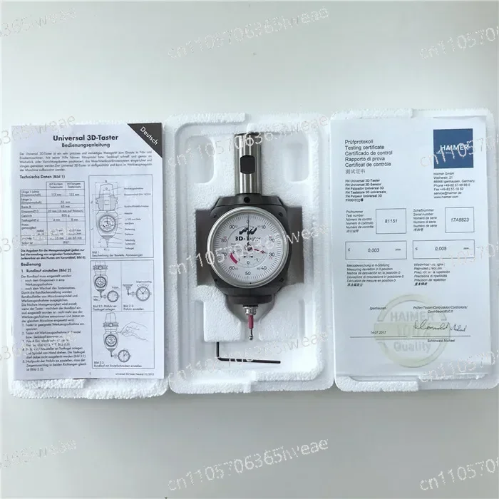 

3D Edge Detector, Pointer Type 80.360.00 Model FHN 80.362.00 80.363.00 Probe Needle Accuracy 0.01 Mm