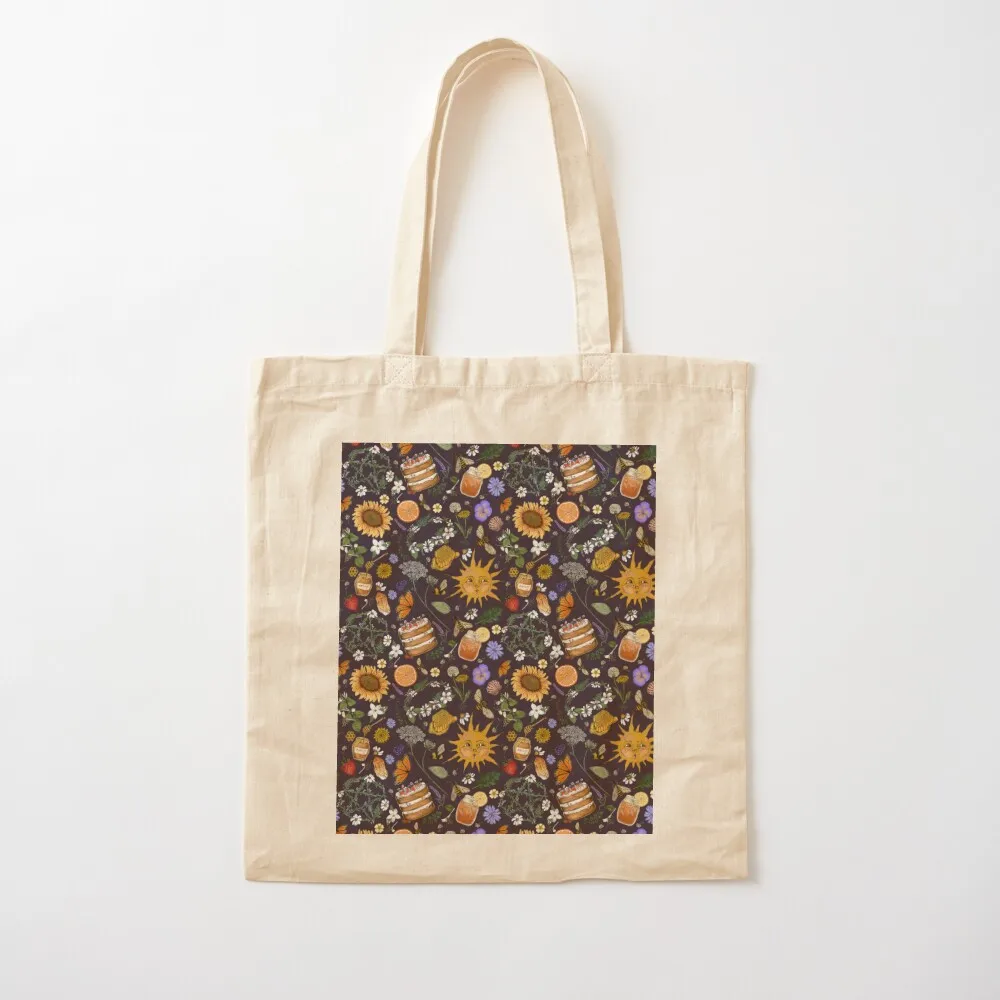 

Litha Pattern- Dark Purple Tote Bag Gift bags tote bags aesthetic