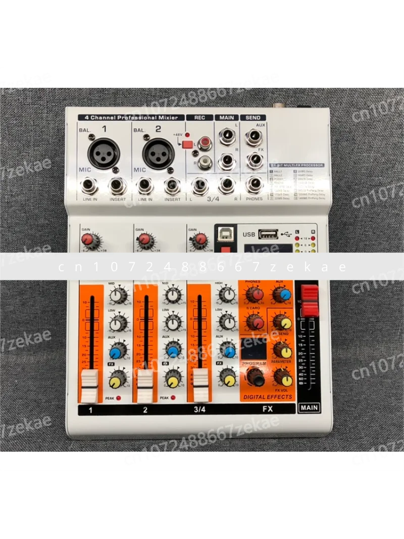 

8W live small mini professional mixing console with built-in sound card, USB lossless player, DSP effect, genuine product