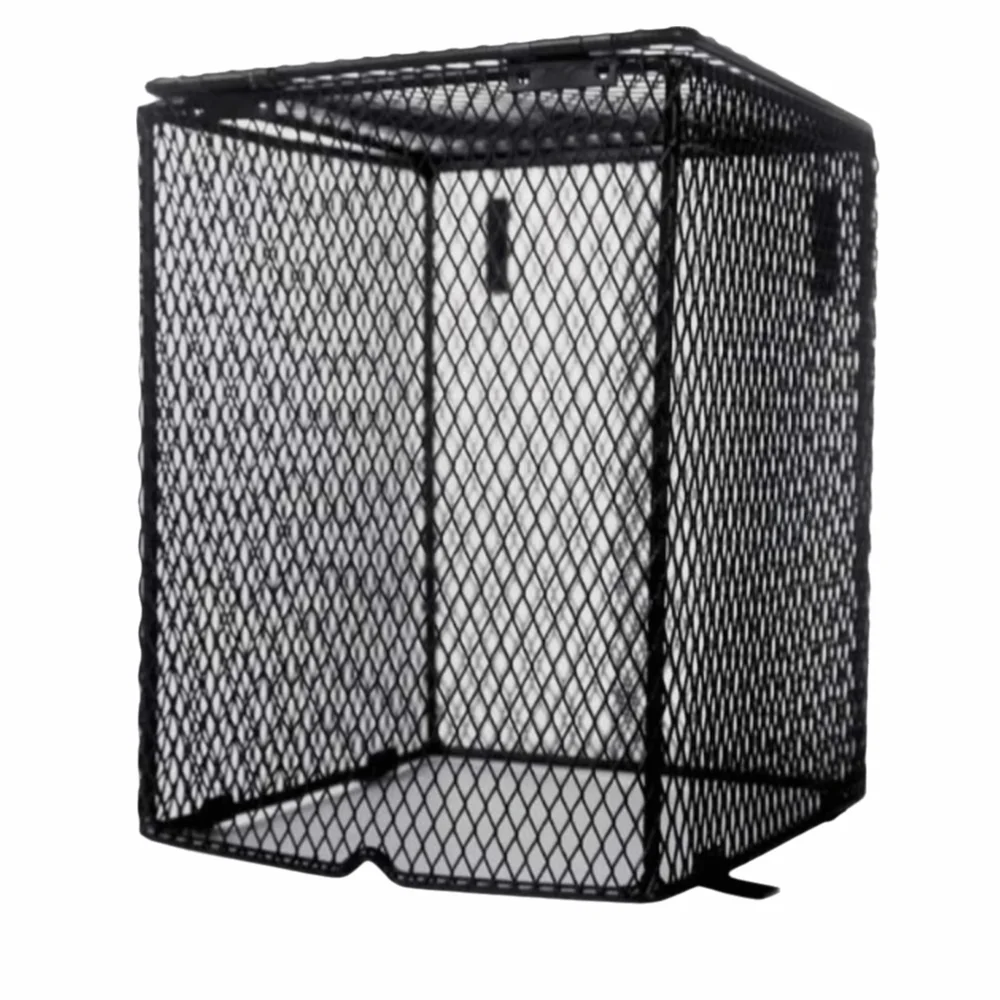 

Metal Mesh Heater Guard Round and Square Shape Iron Mesh Cover Lamp Cover 4 Screws Cylinder and Square Anti-Scald Lamp Cover