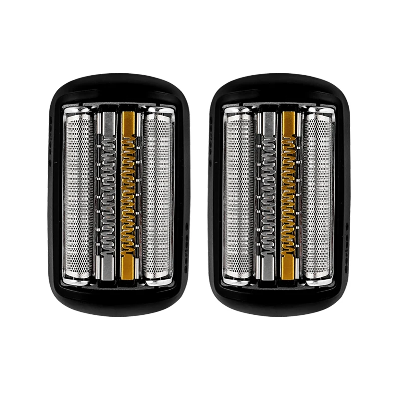 2PCS 92B Compatible with Braun Series 9 electric shaver model 92B, golden mesh screen cover 9260s, 9280cc, 9290cc, 9291cc