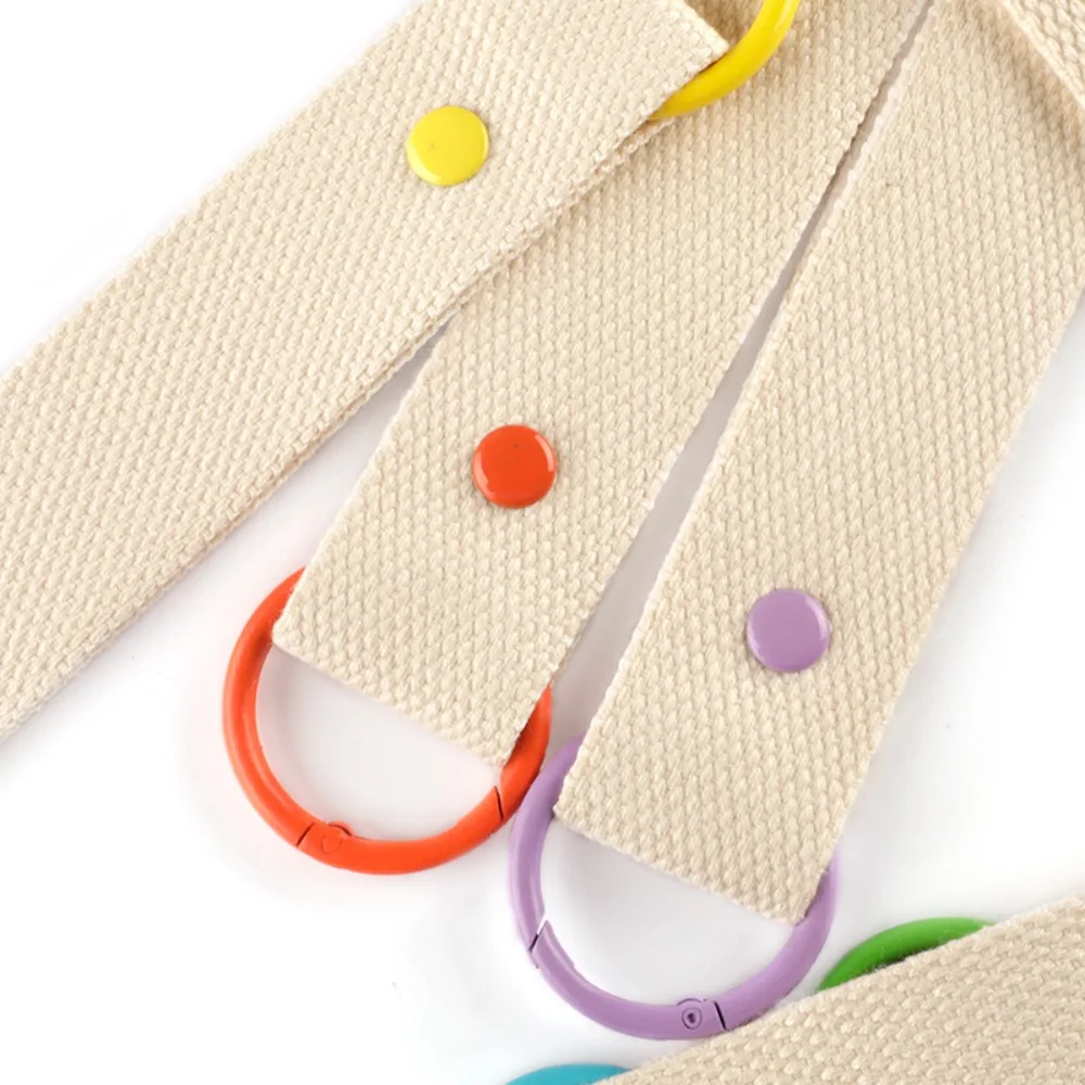 Phone Straps Colorful Ribbon Rope Keychain Versatile Durable Keychain Lanyard Simple INS DIY Canva Strap Bag Charms