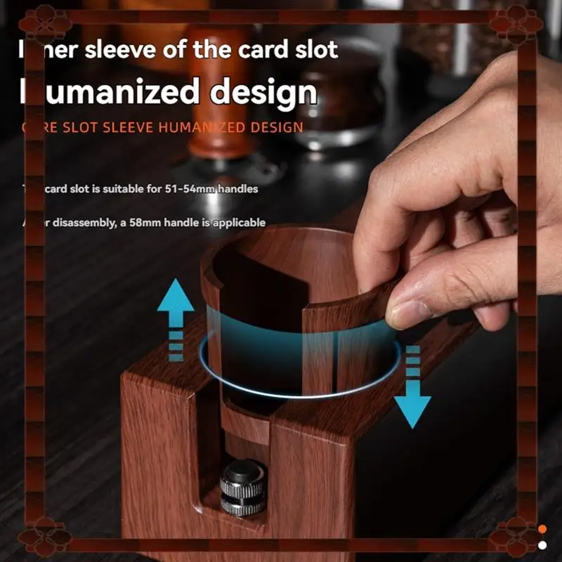 تسليم 24 ساعة سدادة قهوة حامل أدوات القهوة حامل 51-58 مللي متر عام متعدد الوظائف سدادة قهوة حامل لمتجر بار سطح العمل