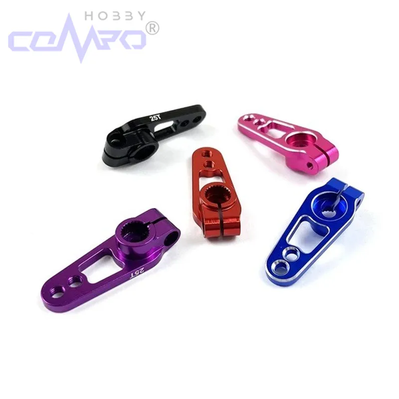 1Pc 7075-t651 Metal 25t Steering Arm Servo Horn For 1/10 Rc Crawler Trax Trx4 Trx-6 Axial Scx10 Yikong Rgt Rc4wd Upgrade Parts