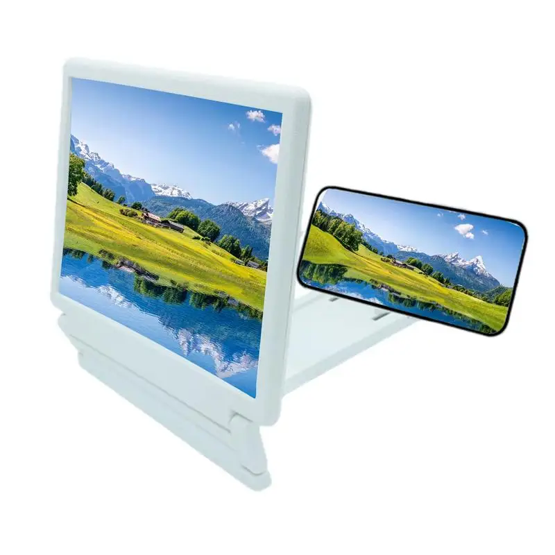 

7 Inch 3D Screen Amplifier Mobile Phone Enlarging HD Stand For Video Folding Screen Enlarged Eyes Protection Holder