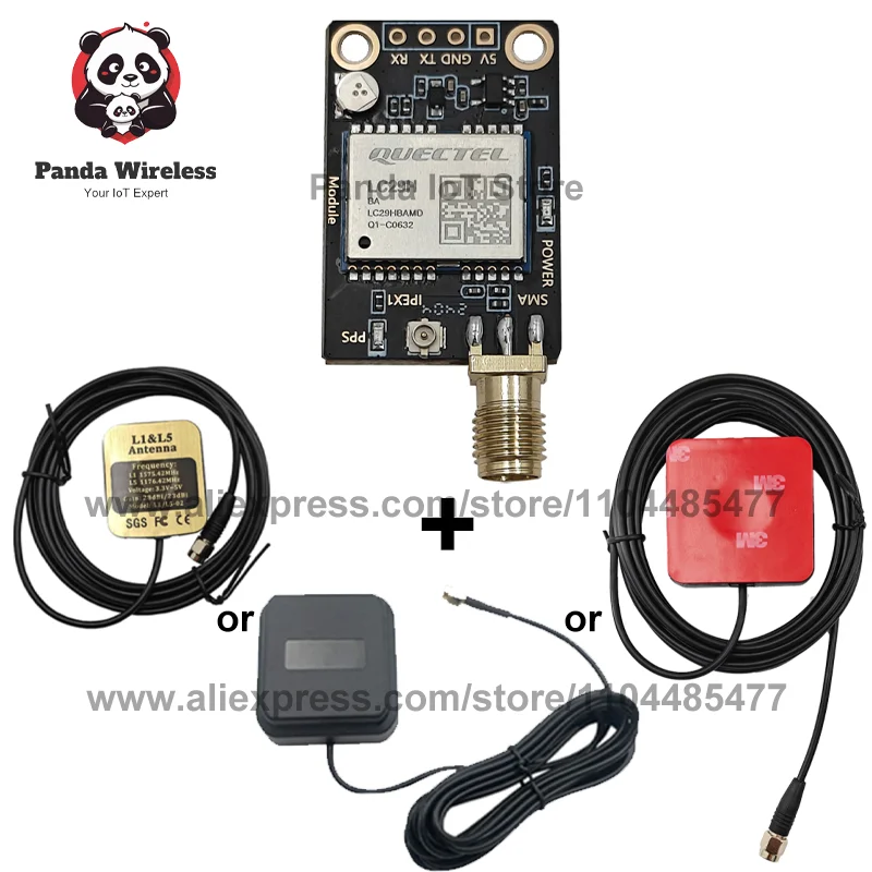 Quectel Dual-band L1 L5 LC29H LC29HAA Dual Frequency LC29HDA LC29HEA LC29HBS LC29HBA RTK Module Galileo GNSS Module Board