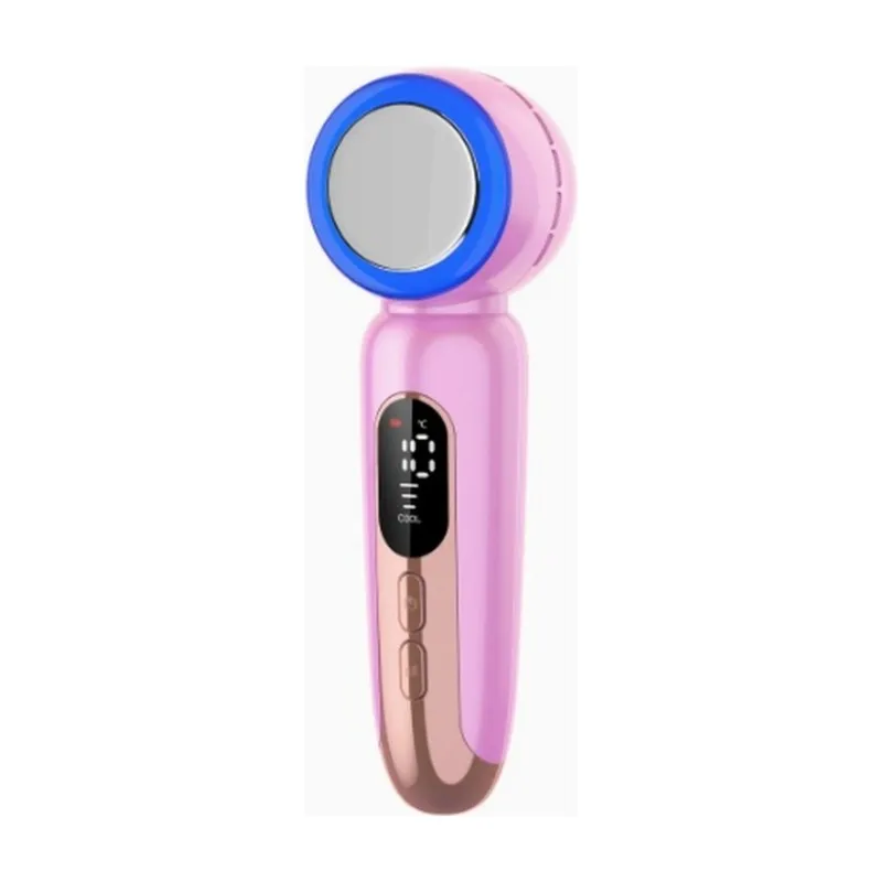 Dual-Effect Beauty Device Hot& Cold Settings, Warm Heat Infusion, Ice Cryotherapy For Pores, 2-In-1 Home Facial Massager