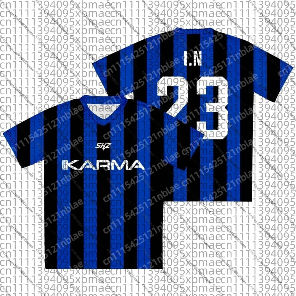 2026 Kpop T-Shirt für Jungen, Mädchen, Damen, Herren und Kinder – S-SKZ Karma Jersey Casual Stray Korean Fan T-Shirt Harajuku Eltern-Kind-Outfit – Detail 3