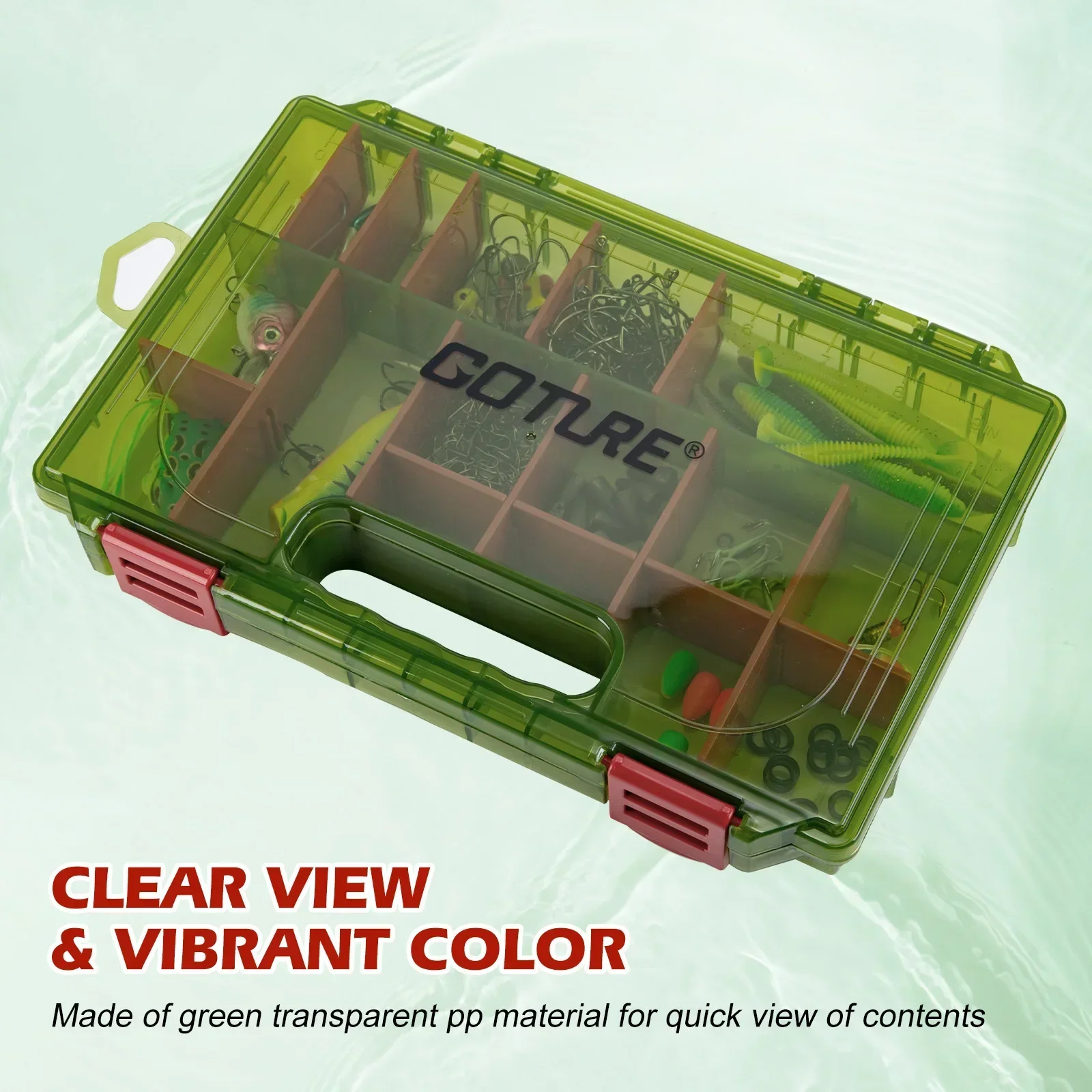 Goture 3600/3700 Series Fishing Tackle Organizer Box Heavy-Duty Lure Bait  Hook Sorting Case for Freshwater & Saltwater Fishing - AliExpress 18