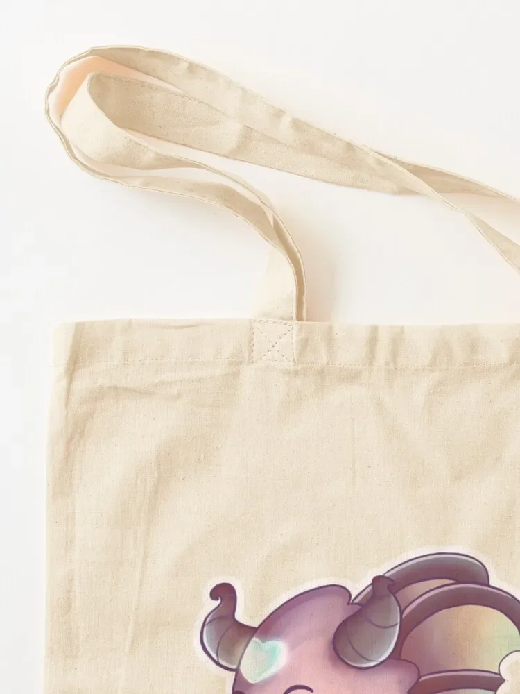 حقيبة حمل على شكل تنين لامع صغير، حقيبة لطيفة، حقائب للسيدات، حقيبة تسوق قابلة لإعادة الاستخدام من القماش #3