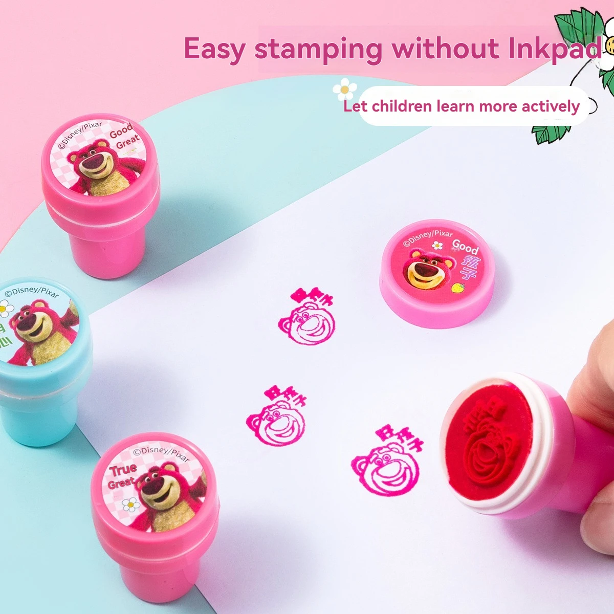 Disney Stitch & Lotso Cartoon Seal Kinderverjaardagsfeestje Cadeau Stitch Patroon Seal Boy Kerstmis Leuk verzamelspeelgoed voor kinderen