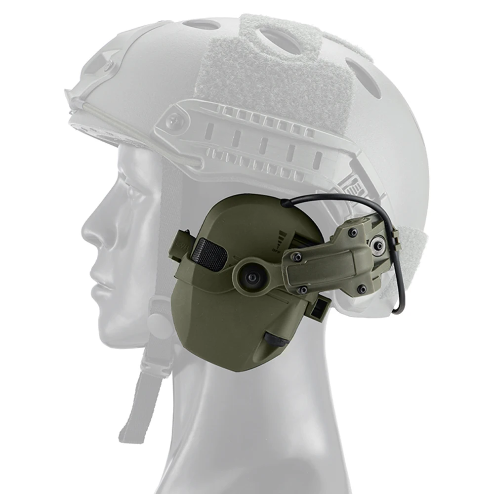 NUOVE cuffie antirumore per tiro softair con riduzione del rumore, casco tattico montato, protezione elettronica per l\'udito, cuffie per