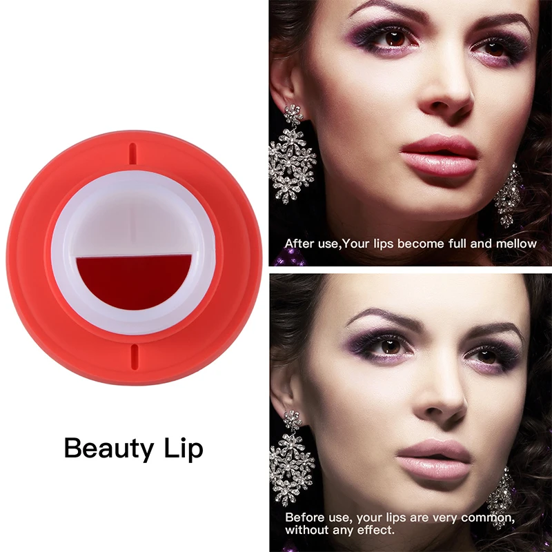 Silicone Lip Plumper Lip Enhancer Manual Pressing Device Vacuum Suction Lips Plumper Lasting Sexy Bigger Thicker Plump Beautiful