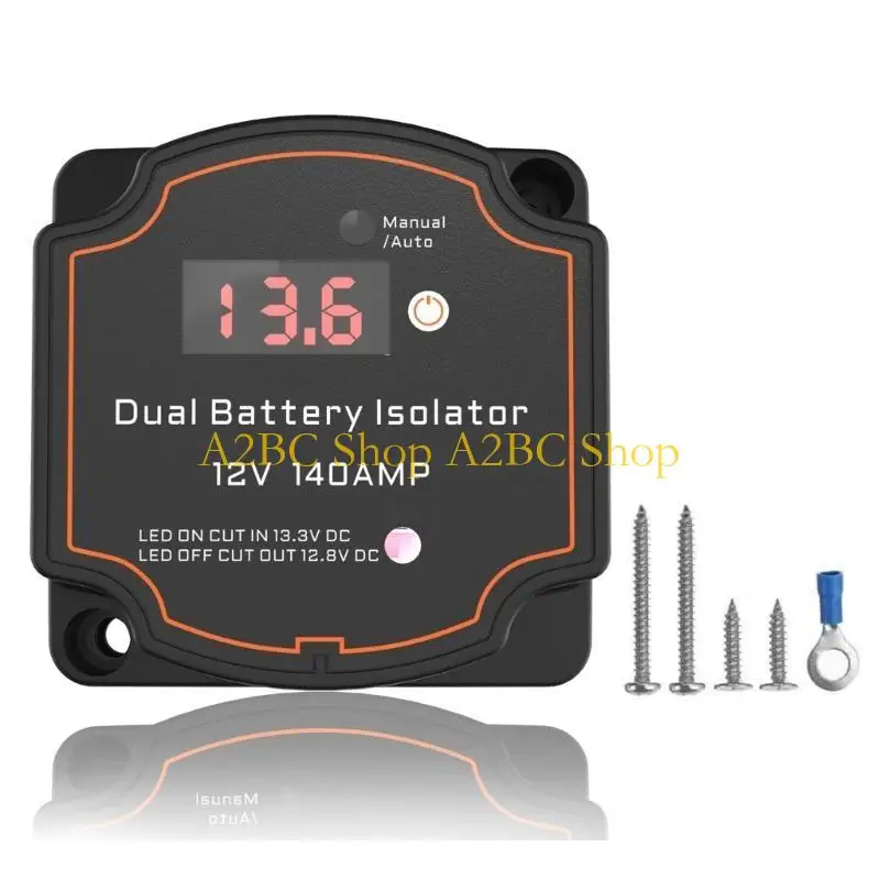 

A2BC Relays VSR ​for Campers Car Double Battery Isolator 12V 140A Sensitive Split IP68 Waterproof