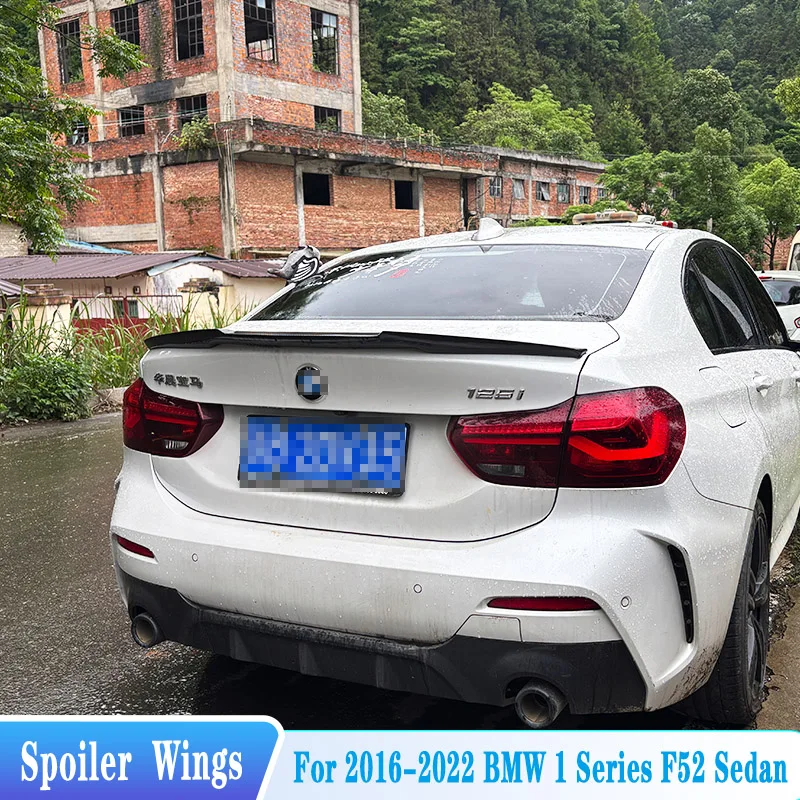 

For 2016-2022 BMW 1 Series F52 Sedan Trunk Lip Spoiler Wings M4 Style ABS Plastic Car Tuning Exterior Trim Body Kit Accessories