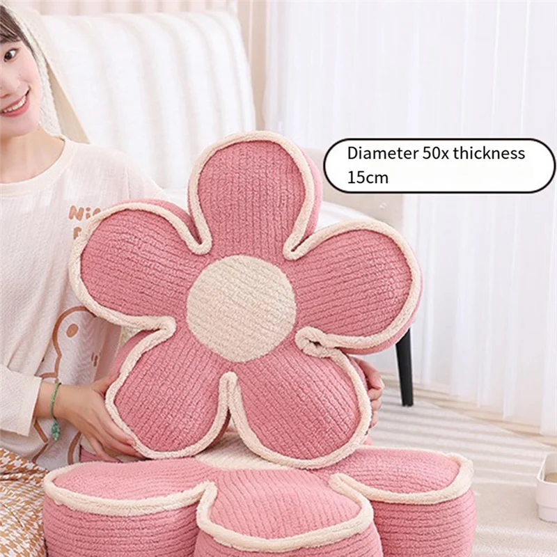 HFES Цветочная подушка Цветочная подушка Эстетическая напольная подушка Симпатичная подушка для сиденья Декоративная подушка для кровати Диван Прочная