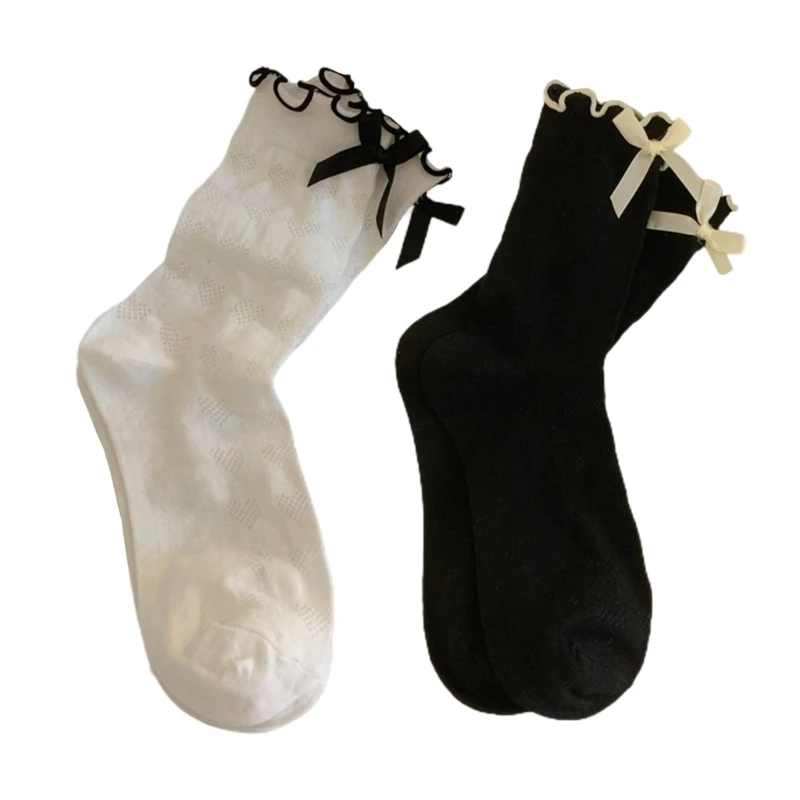 

Ankle Dress Socks Japanese Sweet Bowknot Socks JK Uniform Loose Socks