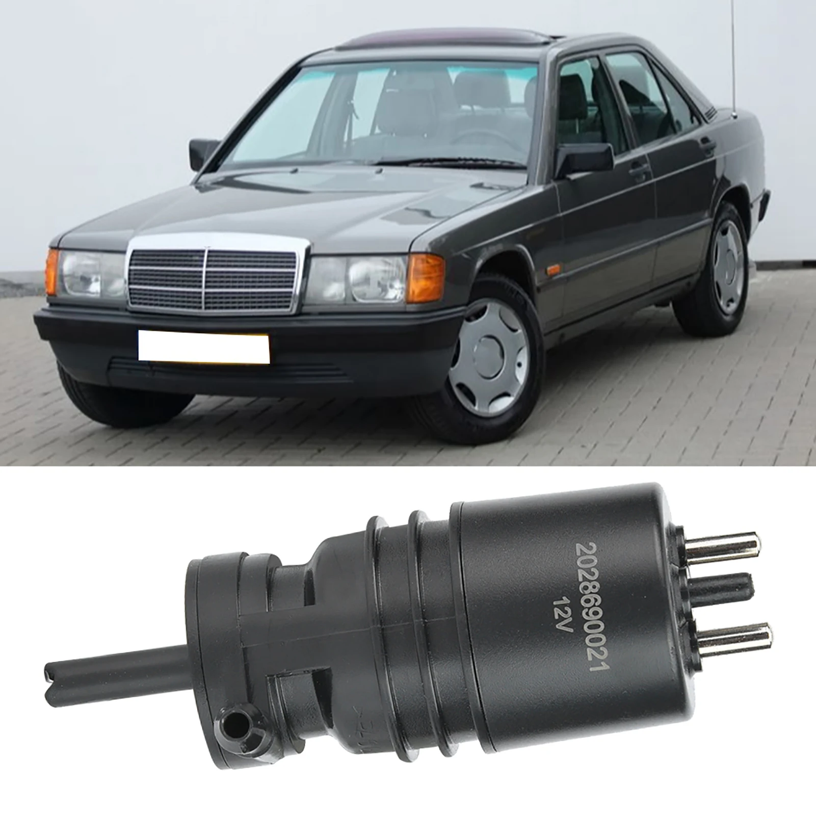 2028690021 Car Headlight Windshield Washer Pump for Mercedes W201 W123 W124 W126 W129  Washer Pump Freeshiping