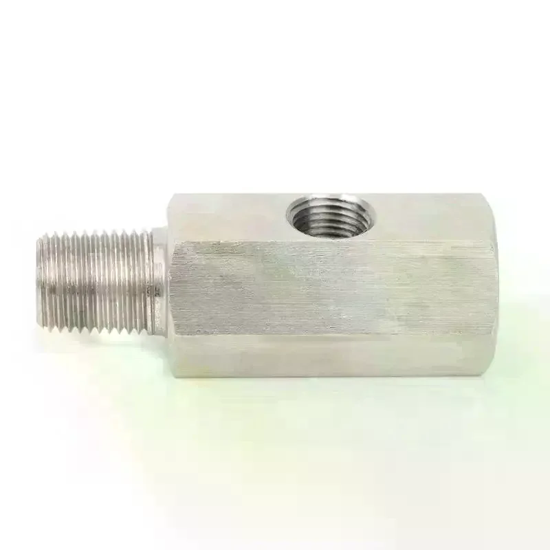 

1/8"NPT Female To M12 M10 M14 1/8NPT 1/4NPT Oil Pressure Sensor Connector Feed Line Gauge Tee Adapter Oil Pressure Sensor Tee