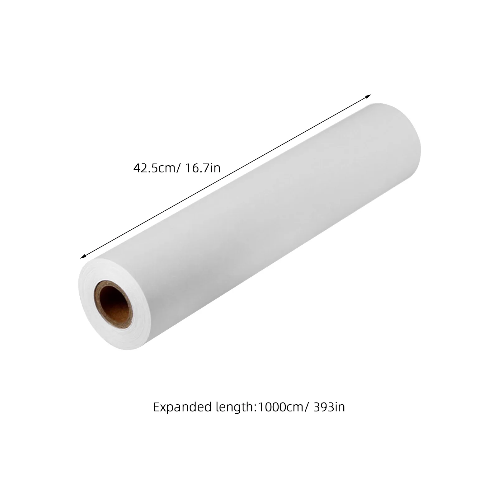 1 لفة ورق رسم أبيض للنشاط الفني الحرفي ورسم ألوان مائية ورق فارغ خالٍ من الأحماض معاد تدويره معاد تدويره