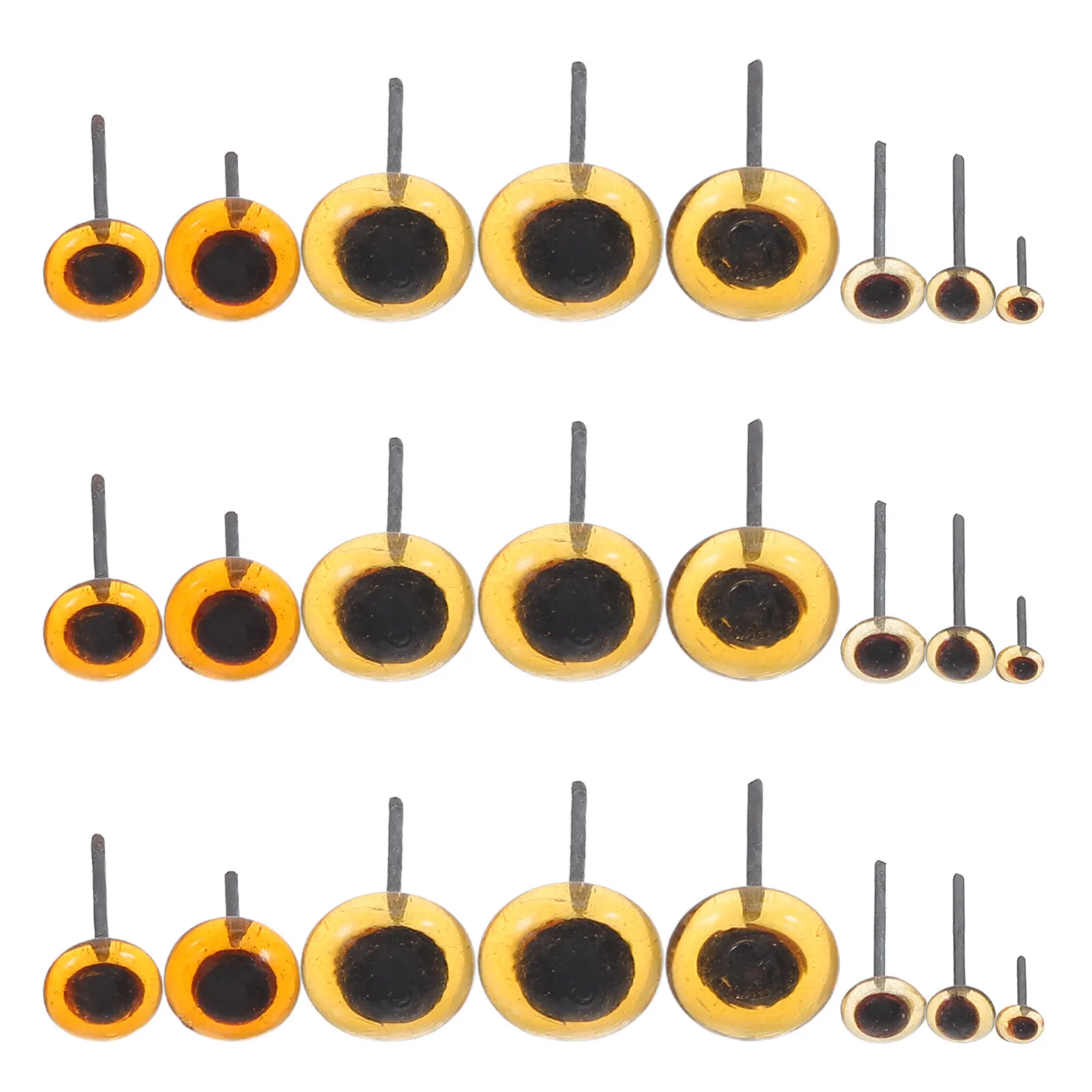 

80 шт. миниатюрных стеклянных глаз для вязания крючком, реалистичные стеклянные глаза для амигуруми, фигурок медведей, рождественских мягких игрушек