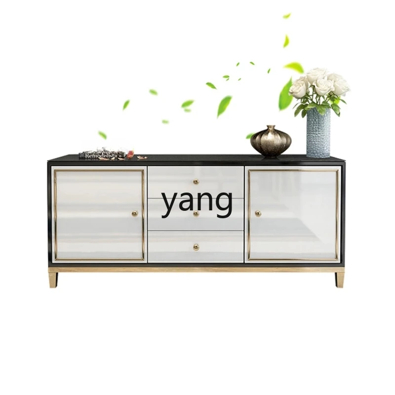 

LXL Post-Modern Light Luxury TV Bench for Bedroom High Simple Small Apartment Master Bedroom Room Stainless Steel Paint