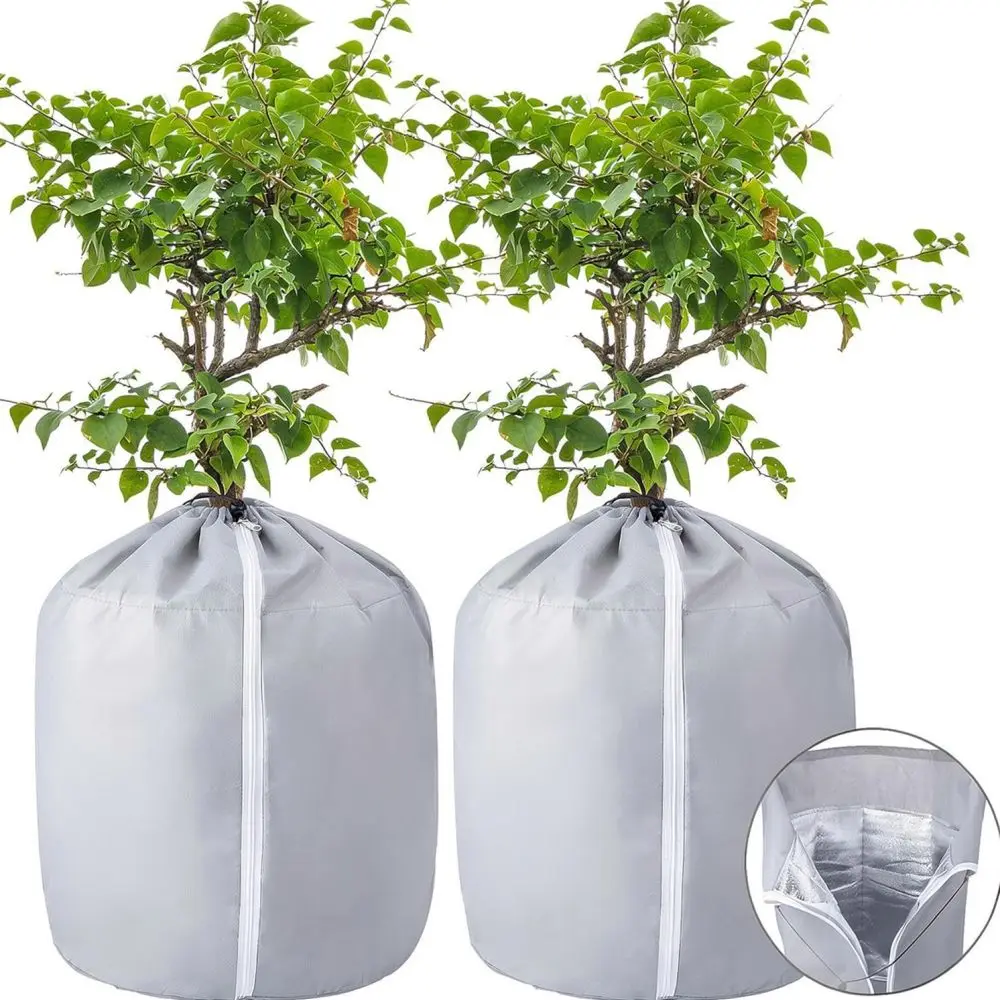 Potted Plant Winter Protector Non Woven Frost Guard Garden Tree Blanket Cold Weather Insulation Cover Breathable Wrap