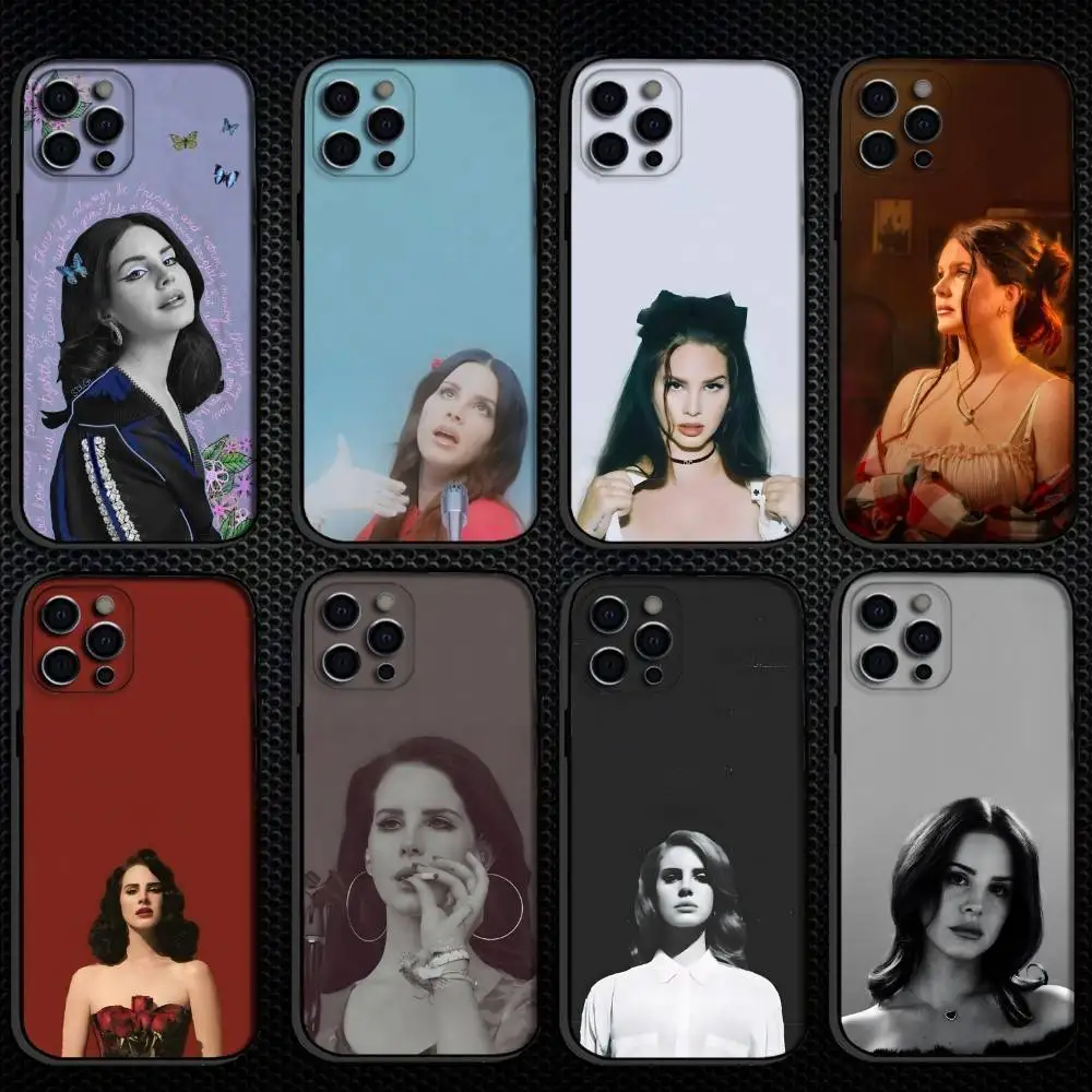 

Singer L-Lana D-Del Rey Phone Case For iPhone 16,15,14,13,12,11 Plus,Pro Max, Others Soft Black Cover