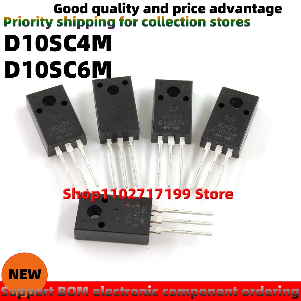 10PCS/per pack D10SC6M D10SC4M 10A60V TO220F NEW ORIGINAL
