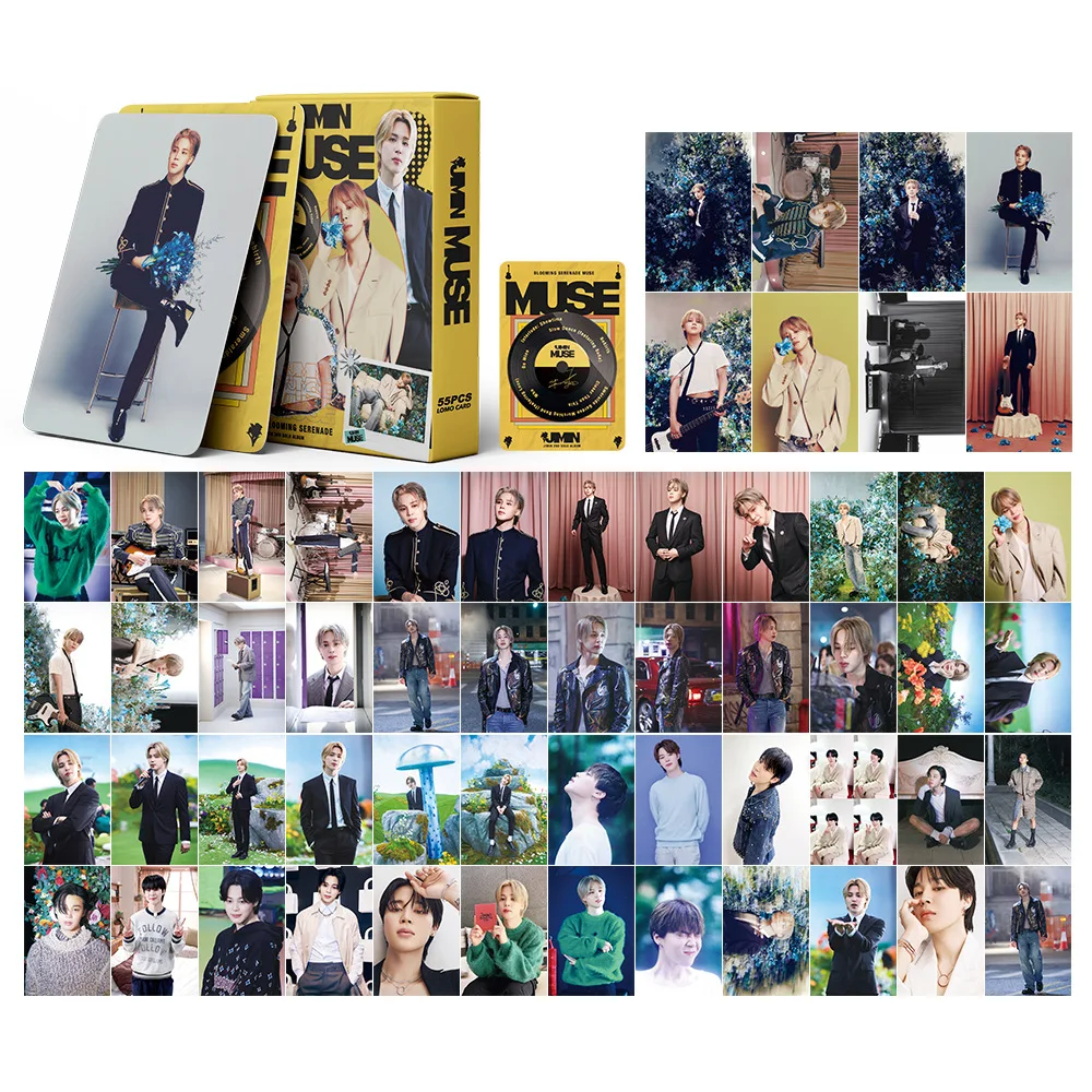 Sesión fotográfica del grupo Kpop, tarjetas MUSE Lomo, Jikook, colección de Fans, 55 piezas