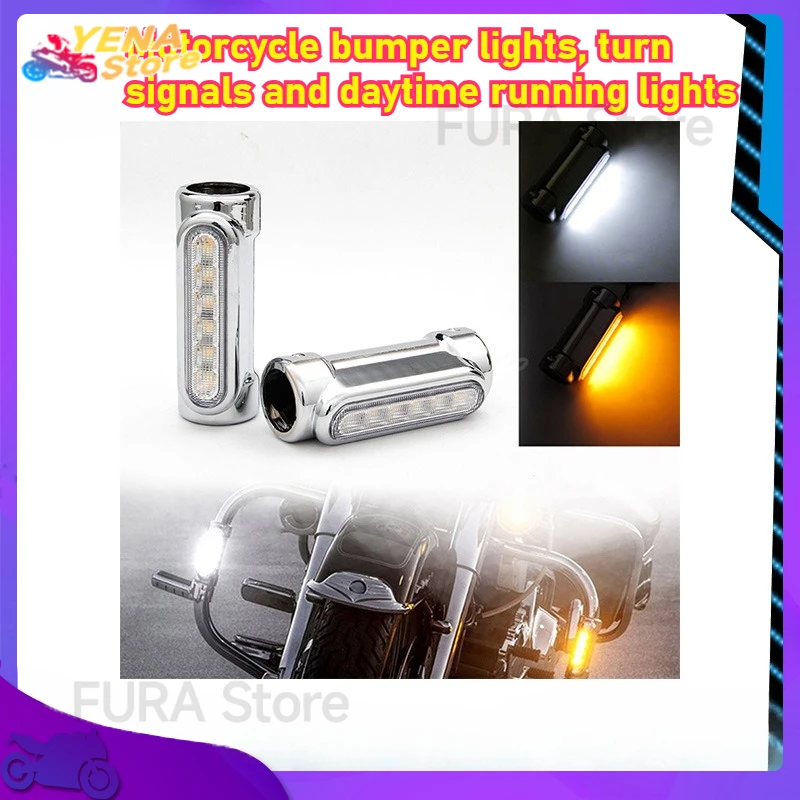 

Suitable for Harley-Davidson LED bumper lights, motorcycle LED driving lights, turn signal light bulbs, white and yellow beams