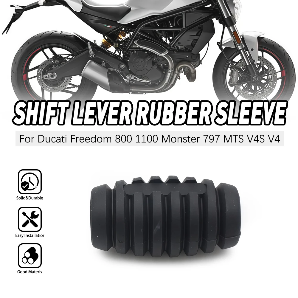 

Motorcycle For Ducati Monster Gear Shift Lever Peg Brake Pedal Shifter Foot Pegs Motorbike Footrests Footpeg Rubber sleeve For