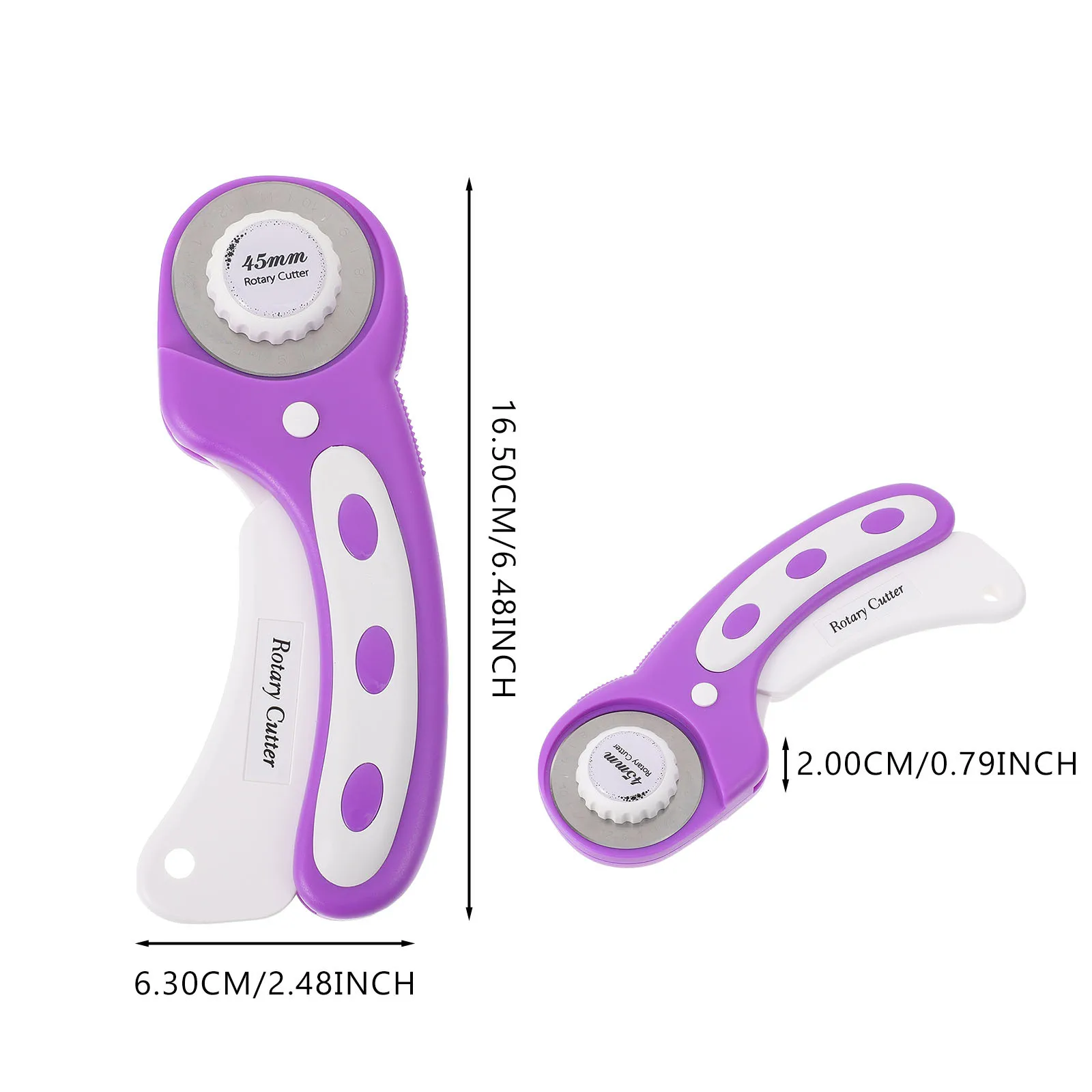 1 pz taglierina a rullo strumento per tagliare il tessuto rispettoso dell'ambiente manico ergonomico perfetto per l'artigianato della carta del tessuto industriale