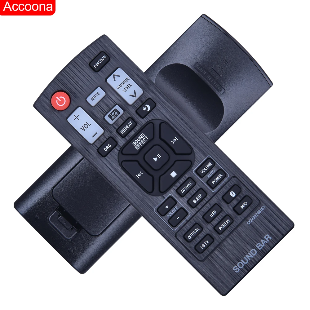 COV30748163 Remote Control ABS Black Soundbar Remote Controller Replacement for Soundbar For LAS355B/LAC450B/LAS350B