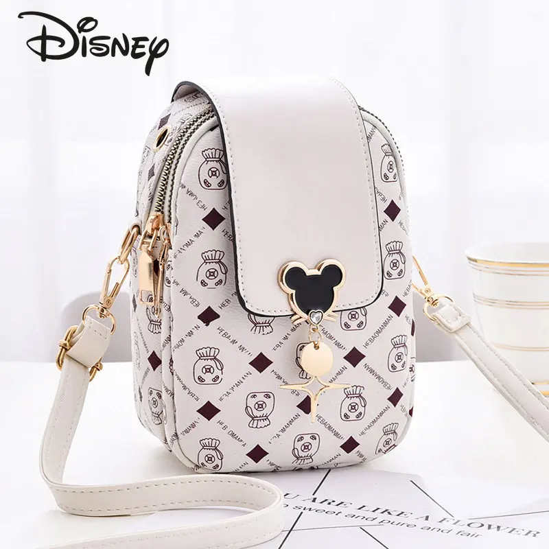 Disney Mickey New Women\'s Zero Wallet Fashion High Quality Girls\' Crossbody Bag Classic Casual Versatile Women\'s Mobile Bag